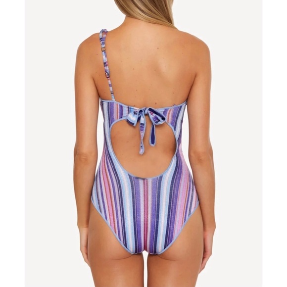 BECCA South Coast Arabella Metallic
Asymmetric One-Piece Swimsuit NWOT S… - Picture 5 of 5
